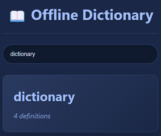 Offline Dictionary thumbnail